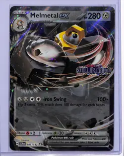 2024 Pokemon Stellar Crown Melmetal ex Oversized Jumbo Stamped #105/142 (b) - Image 1