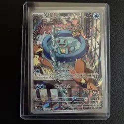 🔥Squirtle 148/142 SV07 Pokemon Stellar Crown Illustration Rare Holo🔥 - Image 1