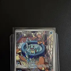 🔥Squirtle 148/142 SV07 Pokemon Stellar Crown Illustration Rare Holo🔥 - Image 3