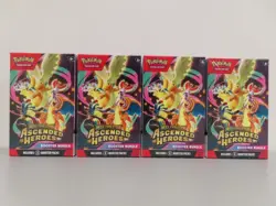 (4) Lot 2026 Pokemon Mega Evolution Ascended Heroes Sealed Booster Bundle Box - Image 1