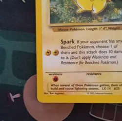 Nintendo Pikachu 86/110 Legendary Collection Regular Common 50 HP EN 2002 - Image 4