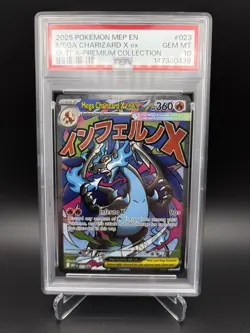 PSA 10 Pokemon Mega Charizard X ex #023 Promo Holo English - Image 1