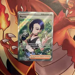 Pokemon TCG Twilight Masquerade Perrin 209/167 Trainer Support Illustration Rare - Image 2
