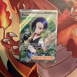Pokemon TCG Twilight Masquerade Perrin 209/167 Trainer Support Illustration Rare - Image 3