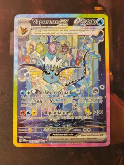 Pokemon Vaporeon ex 149/131 Prismatic Evolutions Special Illustration Rare Holo - Image 1