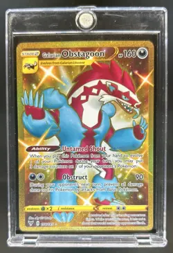 2020 Pokemon SWSH Vivid Voltage Galarian Obstagoon #198/185 - Image 1