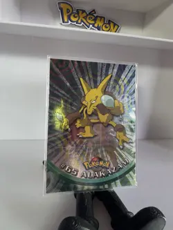 Topps Alakazam 1999 Pokemon TV Animation Edition #65 Holo Rare Psychic LP-NM - Image 1