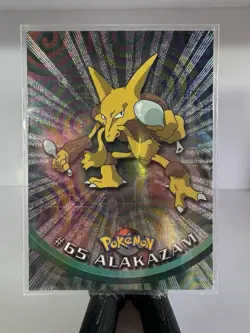 Topps Alakazam 1999 Pokemon TV Animation Edition #65 Holo Rare Psychic LP-NM - Image 2