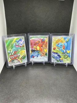 Pokemon First Partner Illustration Collection Series 1 Kanto Gen 1 Starters Set - Image 1