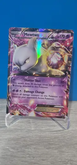 POKEMON EVOLUTIONS BLACK STSR PROMO MEWTWO EX XY107 RARE HOLO - Image 1