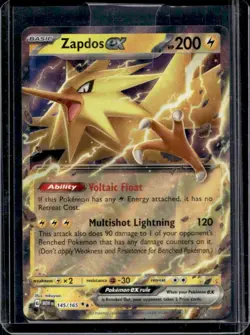 2023 Pokemon SV 151 Zapdos ex #145/165 - Image 1