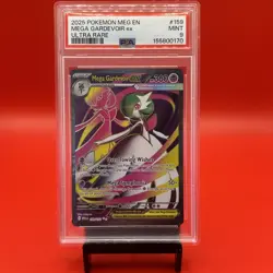 🔥🔥 2025 POKEMON MEG EN-MEGA EVOLUTION #159 MEGA GARDEVOIR ex ULTRA RARE PSA 9 - Image 1