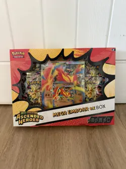 Pokemon TCG - Mega Evolution: Ascended Heroes Mega Emboar ex Box NEW AND SEALED - Image 1