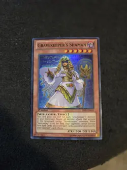 Yugioh Gravekeeper’s Shaman LVAL-EN033 Super Rare 1st Ed NM - Image 1