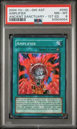Amplifier - AST-040 - Super Rare 1st Edition - PSA 8 - yugioh TCG - Image 1