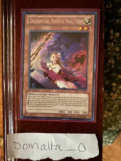 YUGIOH Gwenhwyfar, Queen Of Noble Arms LVAL-EN086 Secret Rare 1st Edition NM/VLP - Image 1