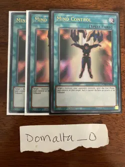 3x Yugioh Mind Control DUDE-EN038 1st Edition Ultra Rare Near Mint Playset - Image 1