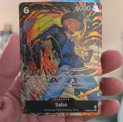 SABO - One Piece PRB02-014 - AA Alt Art Super Rare SR - Premium Booster Vol. 2 - Image 1