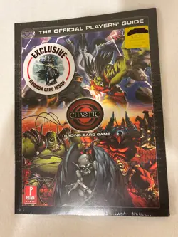 RARE CHAOTIC TCG RIPPLE FOIL RAIMUSA PROMO CARD SEALED WITH PLAYER'S GUIDE - Image 1