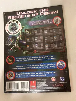 RARE CHAOTIC TCG RIPPLE FOIL RAIMUSA PROMO CARD SEALED WITH PLAYER'S GUIDE - Image 2