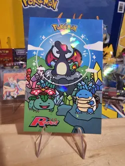 Pokemon Team Rocket Card Database - Bubble Charizard, Venusaur Blastoise Gallery - Image 1