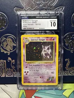 CGC 10 GEM MINT Sabrina's Gengar 2000 Gym Heroes 14/132 Holo Pokemon Card - Image 1