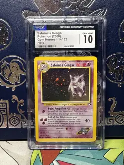 CGC 10 GEM MINT Sabrina's Gengar 2000 Gym Heroes 14/132 Holo Pokemon Card - Image 3