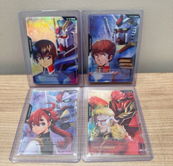 2025 Gundam Card Game Chinese Resource Tokens RP Promo Holofoil set of 4 pcs - Image 1