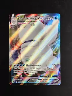 Pokemon Vivid Voltage GALARIAN DARMANITAN VMAX 037/185 Ultra Rare Card - Image 1