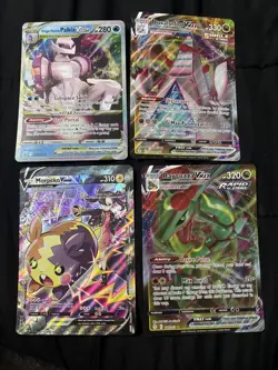 Pokemon TCG NM Jumbo 4 Card Lot Rayquaza/Palkia/Morpeko/Duraludon - Image 1