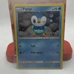 Piplup Cosmo Holo Foil HD GALAXY SWIRL Toys R Us Promo Card 32/156 Pokemon - Image 1