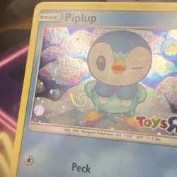 Piplup Cosmo Holo Foil HD GALAXY SWIRL Toys R Us Promo Card 32/156 Pokemon - Image 3