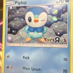 Piplup Cosmo Holo Foil HD GALAXY SWIRL Toys R Us Promo Card 32/156 Pokemon - Image 4