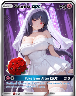 LoveangelGames-Season 2- Custom Card- Waifu Universe-Sabrina Poke After - Image 1