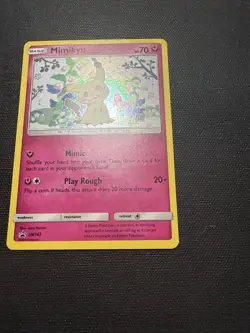 Mimikyu Sun & Moon Black Star Promo SM163 Holo Pokemon TCG Card - Image 3