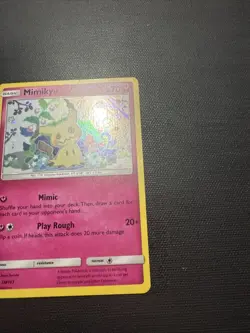 Mimikyu Sun & Moon Black Star Promo SM163 Holo Pokemon TCG Card - Image 4