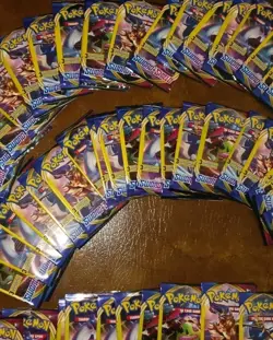 Lot of 30 Sword And Shield 3 Card Booster Packs. Unweighted Factory Sealed - Image 1