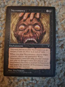 MTG Magic the Gathering 1x Necromancy - Visions LP - Image 1