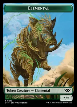 8x Elemental Token - NM - Outlaws of Thunder Junction - mtg - SPARROW MAGIC - Image 1