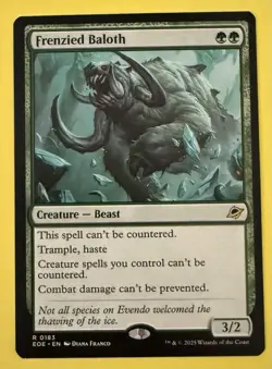Magic MTG ~ Frenzied Baloth ~ 0183 Regular Rare ~ Edge Of Eternities - Image 1