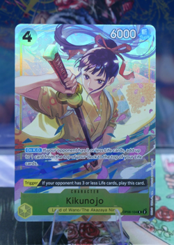 One Piece TCG Kikunojo OP06-104 Alt Art Best Selection Vol.2 Promo NM ENGLISH - Image 1