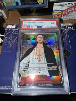 2022 ONE PIECE OP01-ROMANCE DAWN MANGA ALTERNATE ART #120 SHANKS PSA 9 - Image 1