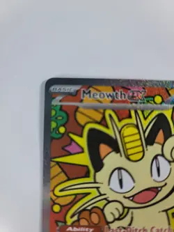 Pokemon Card Meowth ex 121/088 Me03: Perfect Order Holo US - Image 3