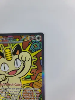 Pokemon Card Meowth ex 121/088 Me03: Perfect Order Holo US - Image 4
