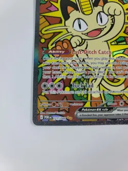 Pokemon Card Meowth ex 121/088 Me03: Perfect Order Holo US - Image 5