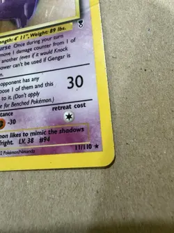 Gengar - 11/110 - Pokemon Legendary Collection Holo Rare Card - Image 2