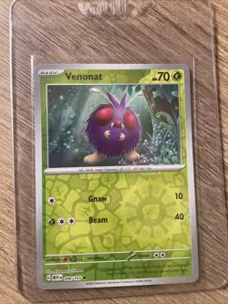 Venonat 048/165 Reverse Holo Common Scarlet Violet 151 Pokemon Card - Image 3