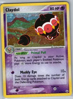 Claydol 2/101 Holo Hidden Legends - Pokemon Card - LP - Image 1