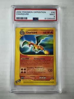 Pokemon TCG Charizard Expedition Base Set Rare Card 40/165 Psa 9 - Image 1
