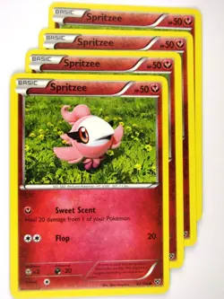 Pokemon Cards: SPRITZEE 92/146 x4: X & Y - Image 1